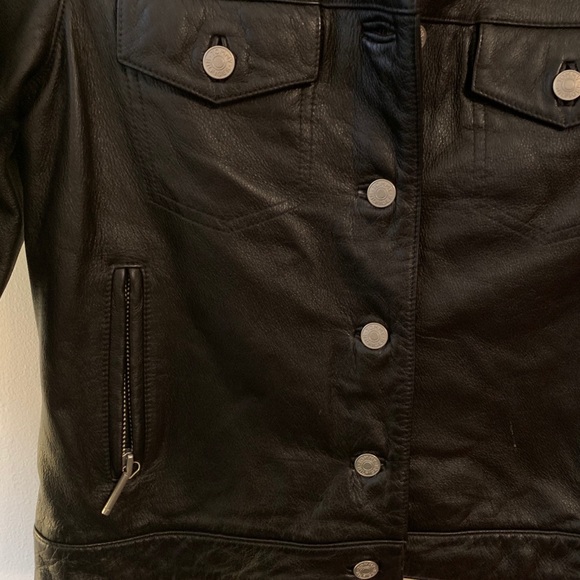 Tommy Hilfiger leather jacket - SMALL - Picture 2 of 5